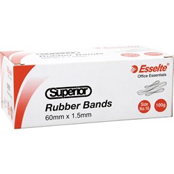  Esselte Superior Rubber Bands Size 16 Box 100gm 0 