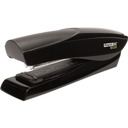  Rapid Eco Super Flat Clinch Stapler Half Strip 25 Sheet Capacity Black 