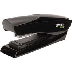  Rapid Eco Super Flat Clinch Stapler Full Strip 25 Sheet Capacity Black 
