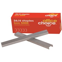OFFICE CHOICE STAPLES No. 26/6 5000's