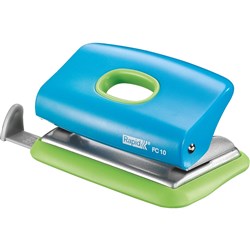  Rapid FC10 Funky 2 Hole Punch 10 Sheet Capacity Blue And Green 