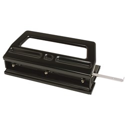  Rexel Gladiator 3 Hole Punch Heavy Duty Adjustable 40 Sheet Capacity Black 