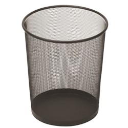  Esselte Round Mesh Bin 10 Litres Black 0 