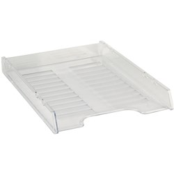  Italplast Slimline Document Tray A4 Multi Fit Tinted Clear 