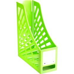 (ITA-I160FL) - ITALPLAST FRUIT MAGAZINE STAND - LimeBrighten up your office with 6 fruity colours. Colour co-ordinate with binders and other filing products. 100% Australian made.