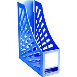 (ITA-I160FBB) - ITALPLAST FRUIT MAGAZINE STAND - BlueberryBrighten up your office with 6 fruity colours. Colour co-ordinate with binders and other filing products. 100% Australian made.