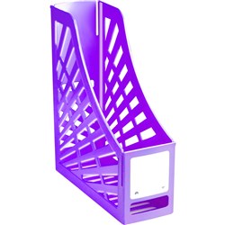 (ITA-I160FGP) - ITALPLAST FRUIT MAGAZINE STAND - GrapeBrighten up your office with 6 fruity colours. Colour co-ordinate with binders and other filing products. 100% Australian made.