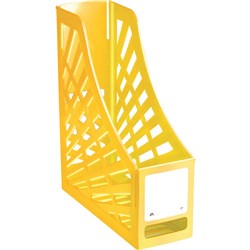 (ITA-I160FBA) - ITALPLAST MAGAZINE HOLDER - BananaBrighten up your office with 6 fruity colours. Colour co-ordinate with binders and other filing products. 100% Australian made.