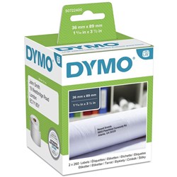  Dymo SD99012 Labelwriter Labels 36x89mm Address-Paper White Box of 520 