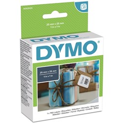  Dymo 30332 Labelwriter Labels 25mmx25mm Multi-purpose White Box of 750 