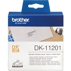  Brother DK-11201 Standard Address Labels 29 x 90mm 400 Lables White 