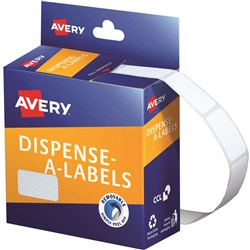 AVERY DMR1324W DISPENSER LABEL Rectangle 13x24mm White