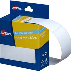 AVERY DMR10124W DISPENSR LABEL Rectangle 101x24mm White