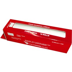  Pricing Gun Labels Best Before Permanent 21x12mm Pack of 10 