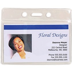 Rexel ID Pouches Landscape 94 x 78mm Clear Pack Of 10 0 