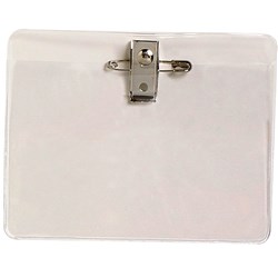 REXEL ID POUCHES ID Card W/Pin&Clip Lge Pk10