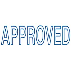  Deskmate Pre Ink Stamp A02A Approved Blue 0 