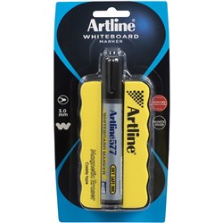  Artline 577 Whiteboard Marker Eraser Caddy Includes 577 Marker Black 