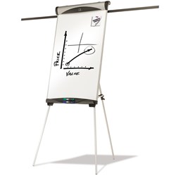  Quartet Euro Easel Magnetic Flipchart 990 x 685mm Aluminium Frame 
