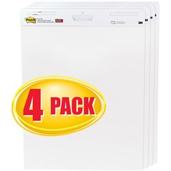 Post-It 559-VAD Easel Pad Self Stick 635x775mm Value Pack White 30 Sheet Pad Pack of 4 