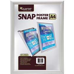  Quartet Instant Snap Poster Frames A4 25mm Aluminium 0 