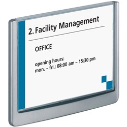  Durable Click Door Sign 149 x 105.5mm Grey 0 
