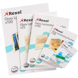  Rexel Laminating Pouches A4 100 Micron Gloss Pack Of 100 