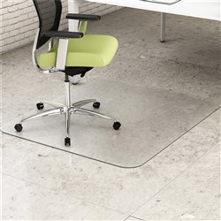  Marbig Enviro PET Chair Mat For Hard Floors 116 x 152cm Clear 
