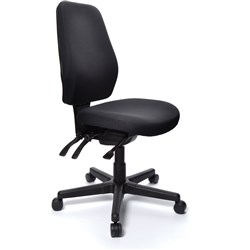 BURO AURA ERGO+ CHAIR No Arms Black Upholstery