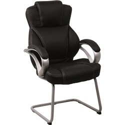 DARTH VISITOR CHAIR Black PU Leather