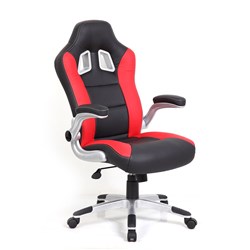 XR8 RACING CHAIR Red & Black PU