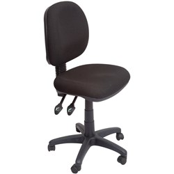  Rapidline EC070CM Operator Task Chair Medium Back 3 Lever Black 