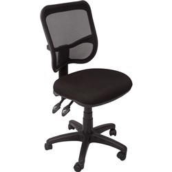  Rapidline EM300 Ergonomic Chair Medium Mesh Back Black 