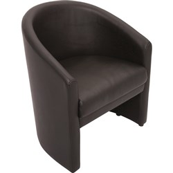  Rapidline Space Tub Visitor Chair Black PU 0 