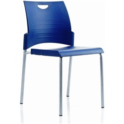 PRONTO VISITORS CHAIR 4 Leg Blue