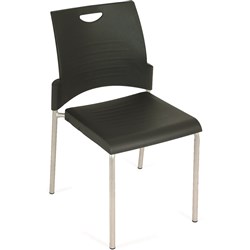PRONTO VISITORS CHAIR 4 Leg Black