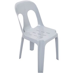  Rapidline Pipee Stackable Polypropylene Chair White 