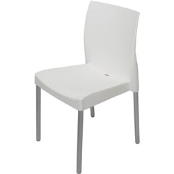 FURNX POLY CHAIR Aluminium Leg White