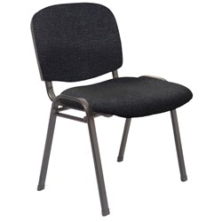 VISITOR CHAIR Black upholstery