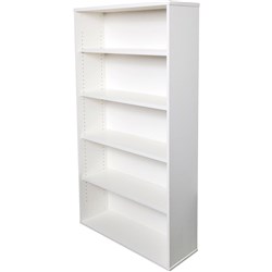  Rapidline Rapid Span Bookcase 900W x 315D x 1800mmH 4 Adjustable Shelves White 