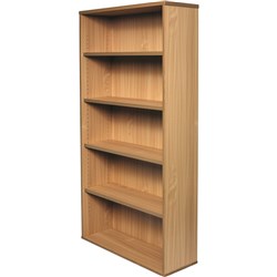  Rapidline Rapid Span Bookcase 900W x 315D x 1800mmH 4 Adjustable Shelves Beech 