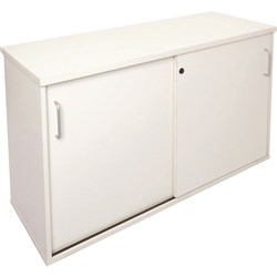  Rapidline Rapid Span Credenza 1800W x 450D x 730mmH Lockable Sliding Doors White 