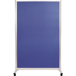 MOBILE DISPLAY PANELS D/SIDED 180x120 CM Fabric Blue