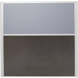  Rapidline Rapid Screen 1200W x 30D x 1250mmH Grey Fabric / Ironstone Base 