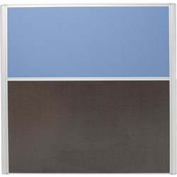  Rapidline Rapid Screen 1200W x 30D x 1250mmH Blue Fabric / Ironstone Base 