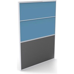  Rapidline Rapid Screen 1200W x 30D x 1650mmH Blue Fabric / Ironstone Base 