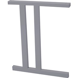  Rapidline C Leg For Rapid Span Workstation 550D x 705mmH Set of 2 Silver 
