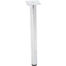  Rapidline Round Table Or Workstation Leg 60mmD x 705mmH Set of 4 Chrome 