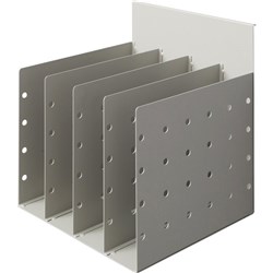  Rapidline Rapid Screen Accessory Document Divider 4 Space Silver Grey 