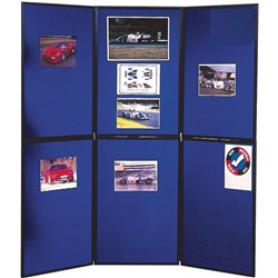  Nobo Portable Display Board 6 Panels 900 x 600mm Blue 0 